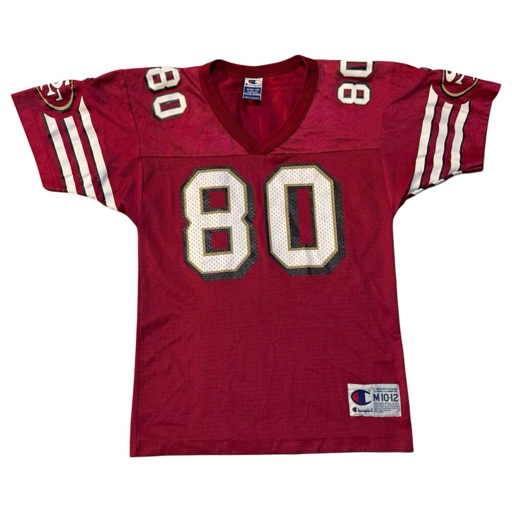 Vintage 90s Jerry Rice San Francisco 49ers Champion Jersey Youth Medium 10-12